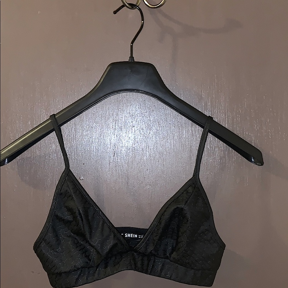 Crocodile Print Bralette Top